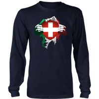 Switzerland Superhero T Shirt RLT13 - Wonder Print Shop