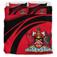 Trinidad and Tobago Coat Of Arms Bedding Set Cricket RLT6 - Wonder Print Shop