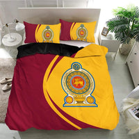 Sri Lanka Flag Coat Of Arms Bedding Set Circle RLT7 - Wonder Print Shop