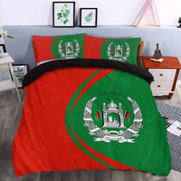 Afghanistan Flag Coat Of Arms Bedding Set Circle RLT8 - Wonder Print Shop