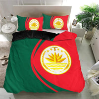 Bangladesh Flag Coat Of Arms Bedding Set Circle RLT6 - Wonder Print Shop
