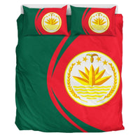 Bangladesh Flag Coat Of Arms Bedding Set Circle RLT6 - Wonder Print Shop
