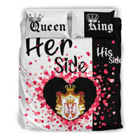 Serbia Bedding Set Couple King/Queen Her Side/His Side RLT7 - Wonder Print Shop