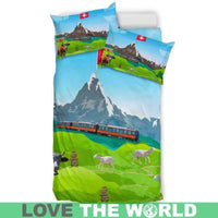 Switzerland Bedding Set Swiss Alps Landscape RLT13 - Wonder Print Shop