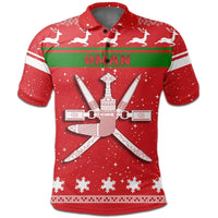 Christmas Oman Polo Shirt Coat Of Arms RLT13 - Wonder Print Shop