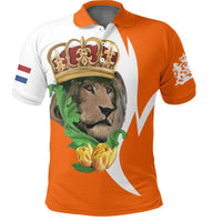 Netherlands Lion CrownPolo Shirt RLT7 - Wonder Print Shop