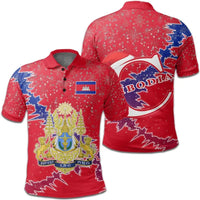 Cambodia Polo Shirt Christmas Coat Of Arms X Style RLT7 - Wonder Print Shop