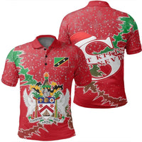 Saint Lucia Polo Shirt Christmas Coat Of Arms X Style8 RLT6 - Wonder Print Shop