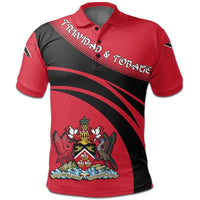 Trinidad and Tobago Polo Shirt Coat Of Arms Cricket Style RLT6 - Wonder Print Shop