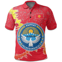 Kyrgyzstan Polo Shirt Christmas Coat Of Arms X Style RLT8 - Wonder Print Shop