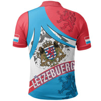 Luxembourg Polo Shirt Coat Of Arms RLT6 - Wonder Print Shop