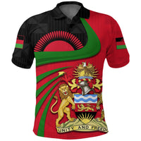 Malawi Polo Shirt Rising Sun RLT6 - Wonder Print Shop