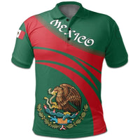 Mexico Polo Shirt Coat Of Arms Cricket Style RLT13 - Wonder Print Shop