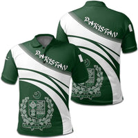Pakistan Polo Shirt Coat Of Arms Cricket Style RLT13 - Wonder Print Shop