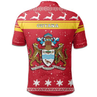 Christmas Guyana Polo Shirt Coat Of Arms RLT8 - Wonder Print Shop