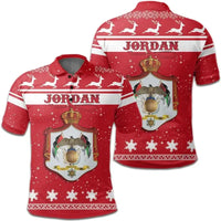 Christmas Jordan Polo Shirt Coat Of Arms RLT8 - Wonder Print Shop