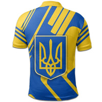 Ukraine Polo Shirt Coat Of Arms Rockie RLT7 - Wonder Print Shop
