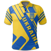 Ukraine Polo Shirt Coat Of Arms Rockie RLT7 - Wonder Print Shop