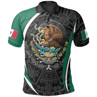 Mexico Polo Shirt Mexican Spirit Aztec RLT13 - Wonder Print Shop