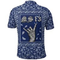 Polo Shirt Blue Bandana RLT8 - Wonder Print Shop