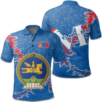 Mongolia Polo Shirt Christmas Coat Of Arms X Style RLT13 - Wonder Print Shop