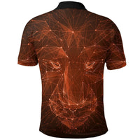 The Netherlands Polo Shirt Geometric Lion RLT7 - Wonder Print Shop