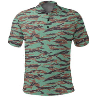 Army Guyana Tiger Stripe Camouflage Seamless Polo Shirt RLT8 - Wonder Print Shop