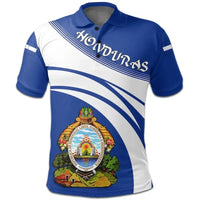 Honduras Polo Shirt Coat Of Arms Cricket Style RLT8 - Wonder Print Shop