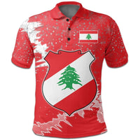 Lebanon Polo Shirt Christmas Coat Of Arms X Style8 RLT6 - Wonder Print Shop
