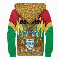 Guyana Sherpa Hoodie Jaguars Coat of Arms RLT8 - Wonder Print Shop