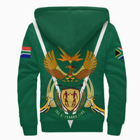 South Africa Sherpa Hoodie Coat Of Arms RLT8 - Wonder Print Shop
