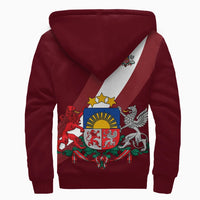 Latvia Special Flag Sherpa Hoodie RLT6 - Wonder Print Shop
