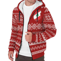 Lebanon Christmas Sherpa Hoodie Women's/Men's RLT6 - Wonder Print Shop