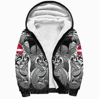 Viking Sherpa Hoodie - Denmark Mjolnir and Double Dragon RLT13 - Wonder Print Shop
