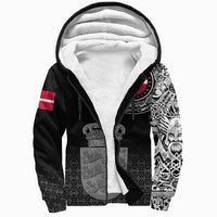 Viking Sherpa Hoodie - Denmark Coat Of Arms RLT13 - Wonder Print Shop