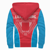 Luxembourg Sherpa Hoodie Strong Lion RLT6 - Wonder Print Shop