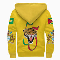 Happy Guyana National Day Sherpa Hoodie RLT8 - Wonder Print Shop