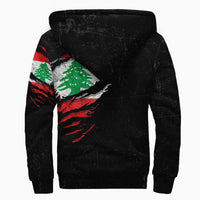 Lebanon In Me Sherpa Hoodie - Special Grunge Style RLT6 - Wonder Print Shop