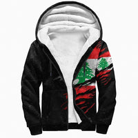 Lebanon In Me Sherpa Hoodie - Special Grunge Style RLT6 - Wonder Print Shop