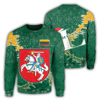Lithuania Christmas Coat Of Arms Sweatshirt X Style8 RLT6 - Wonder Print Shop