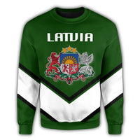 Latvia Coat Of Arms Sweatshirt Lucian Style RLT6 - Wonder Print Shop