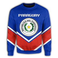 Paraguay Coat Of Arms Sweatshirt Lucian Style RLT7 - Wonder Print Shop