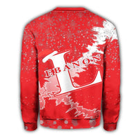Lebanon Christmas Coat Of Arms Sweatshirt X Style8 RLT6 - Wonder Print Shop