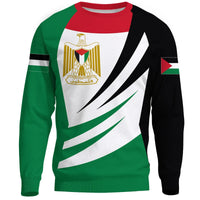 Palestine Sweatshirt Coat Of Arms BinCjou RLT13 - Wonder Print Shop