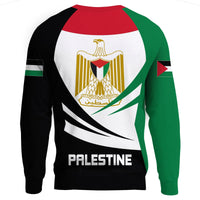 Palestine Sweatshirt Coat Of Arms BinCjou RLT13 - Wonder Print Shop