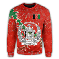 Afghanistan Christmas Coat Of Arms Sweatshirt X Style RLT8 - Wonder Print Shop