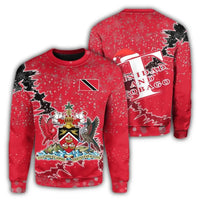 Trinidad and Tobago Christmas Coat Of Arms Sweatshirt X Style8 RLT6 - Wonder Print Shop