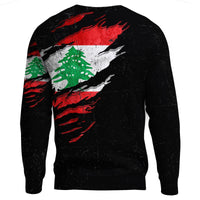 Lebanon In Me Sweatshirt - Special Grunge Style RLT6 - Wonder Print Shop
