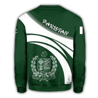 Pakistan Coat Of Arms Sweatshirt Cricket Style RLT13 - Wonder Print Shop