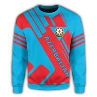 Azerbaijan Coat Of Arms Sweatshirt Rockie RLT8 - Wonder Print Shop